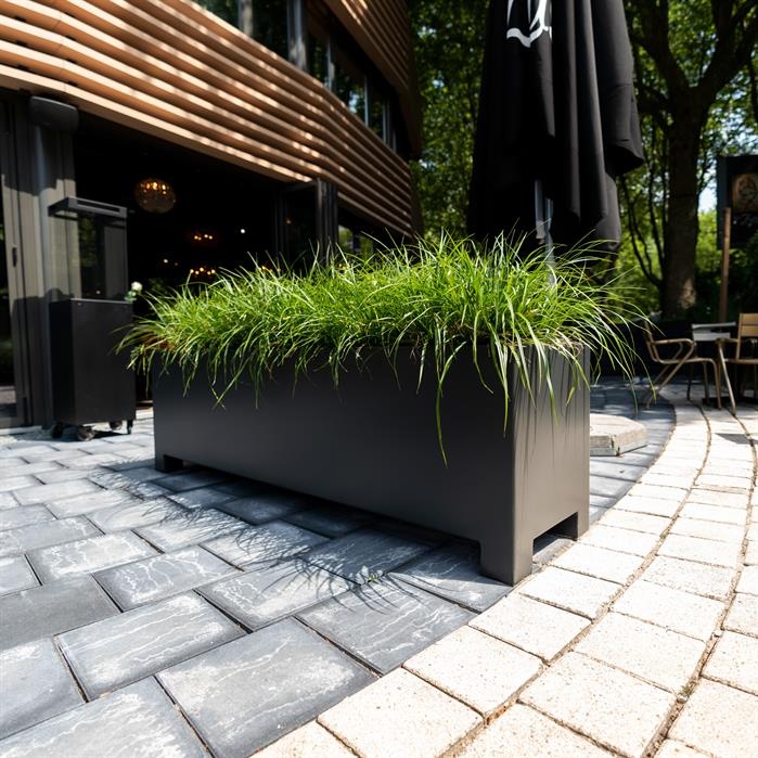 images Adezz Plantenbak Aluminium CARREZ met poten 2