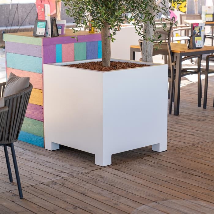 images Adezz Plantenbak Aluminium CARREZ met poten 3