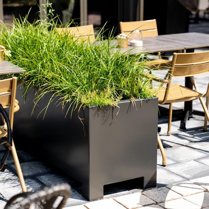 images Adezz Plantenbak Aluminium CARREZ met poten