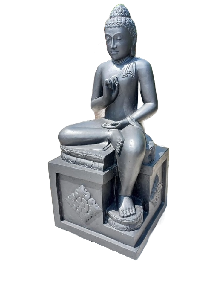 images Beeld boeddha wijsheid houding op basis 155cm eliassen.nl