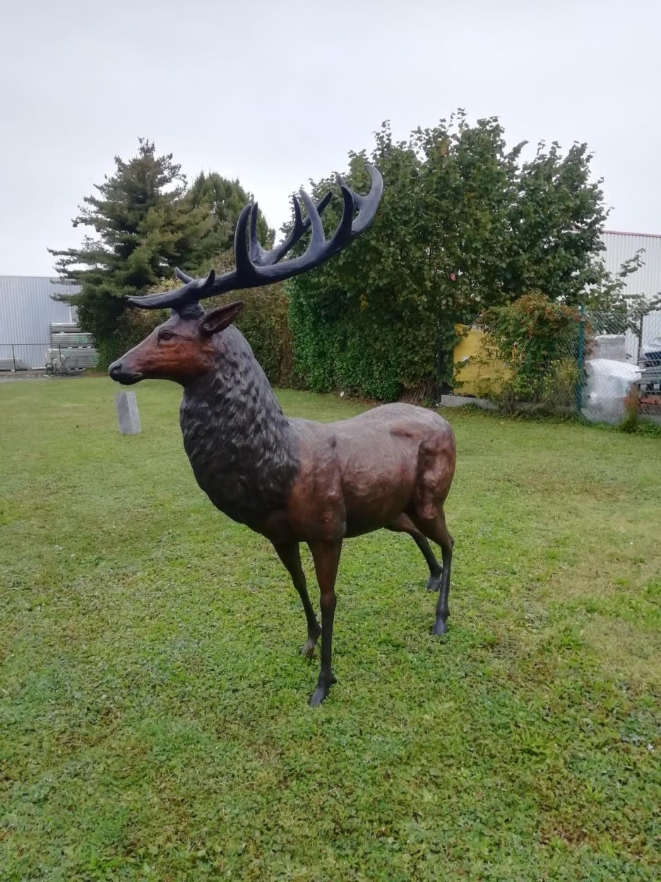 images bronzen staand hert - eliassen.nl