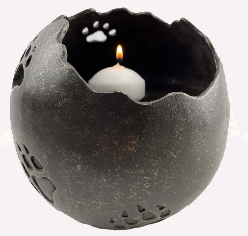 images bronzen urn met waxine licht houder - eliassen.nl