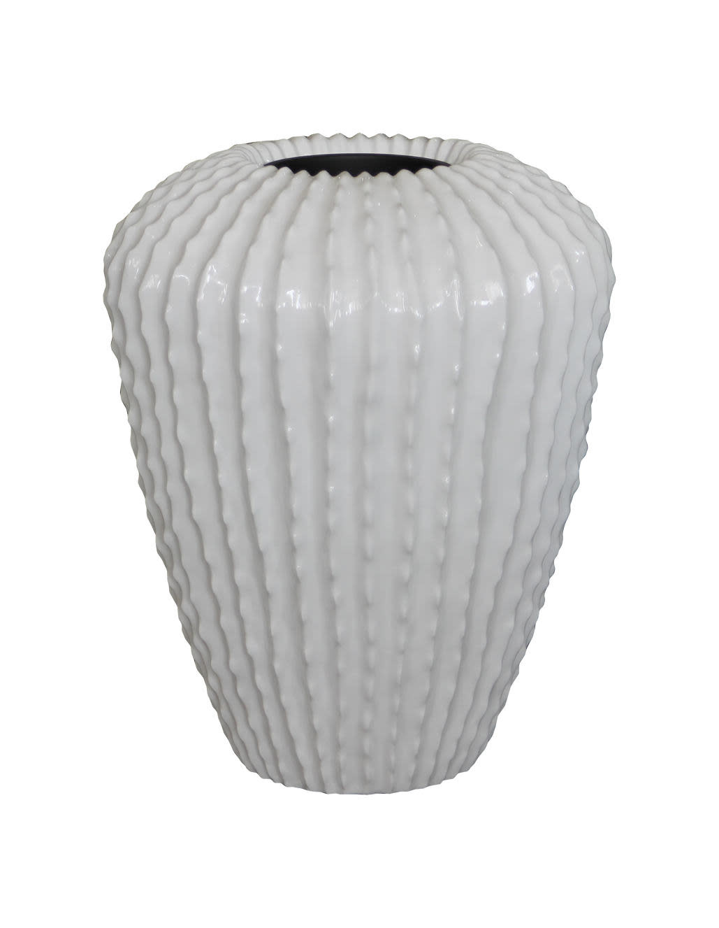 images Eliassen Cactuspot hoog wit hoogglans 65cm