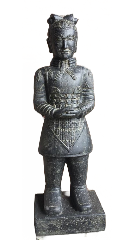 images Eliassen Chinese krijger beeld 120cm eliassen.nl