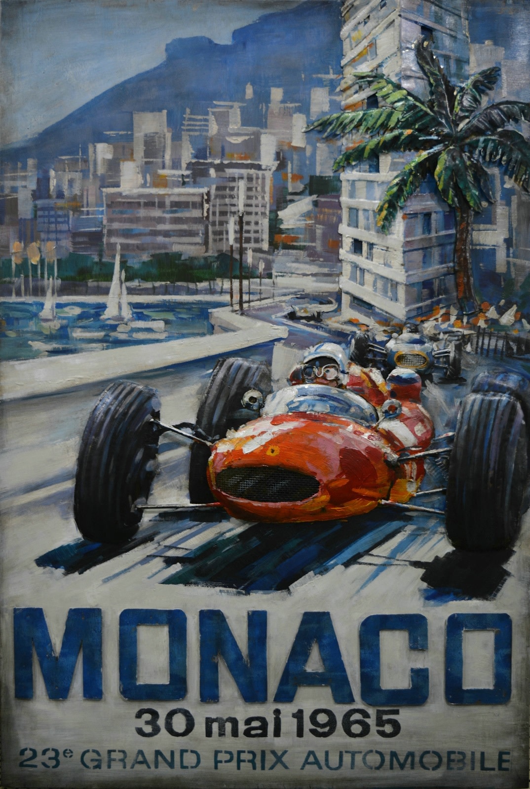 Eliassen Metalen 3d schilderij Monaco 1965