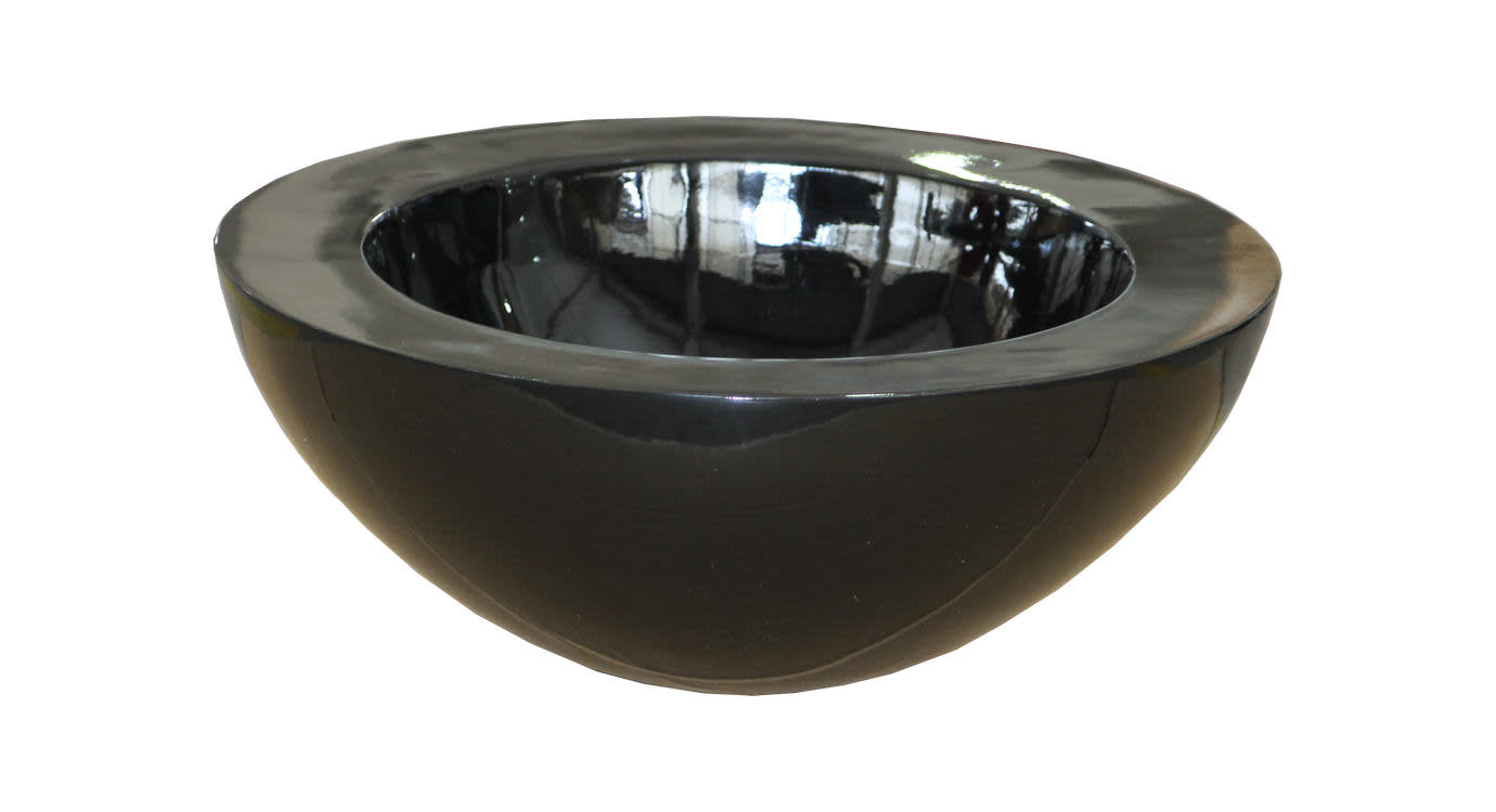 Eliassen Schaal zwart hoogglans dia 50cm