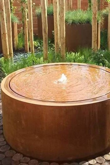 images Eliassen Watertafel Cortenstaal