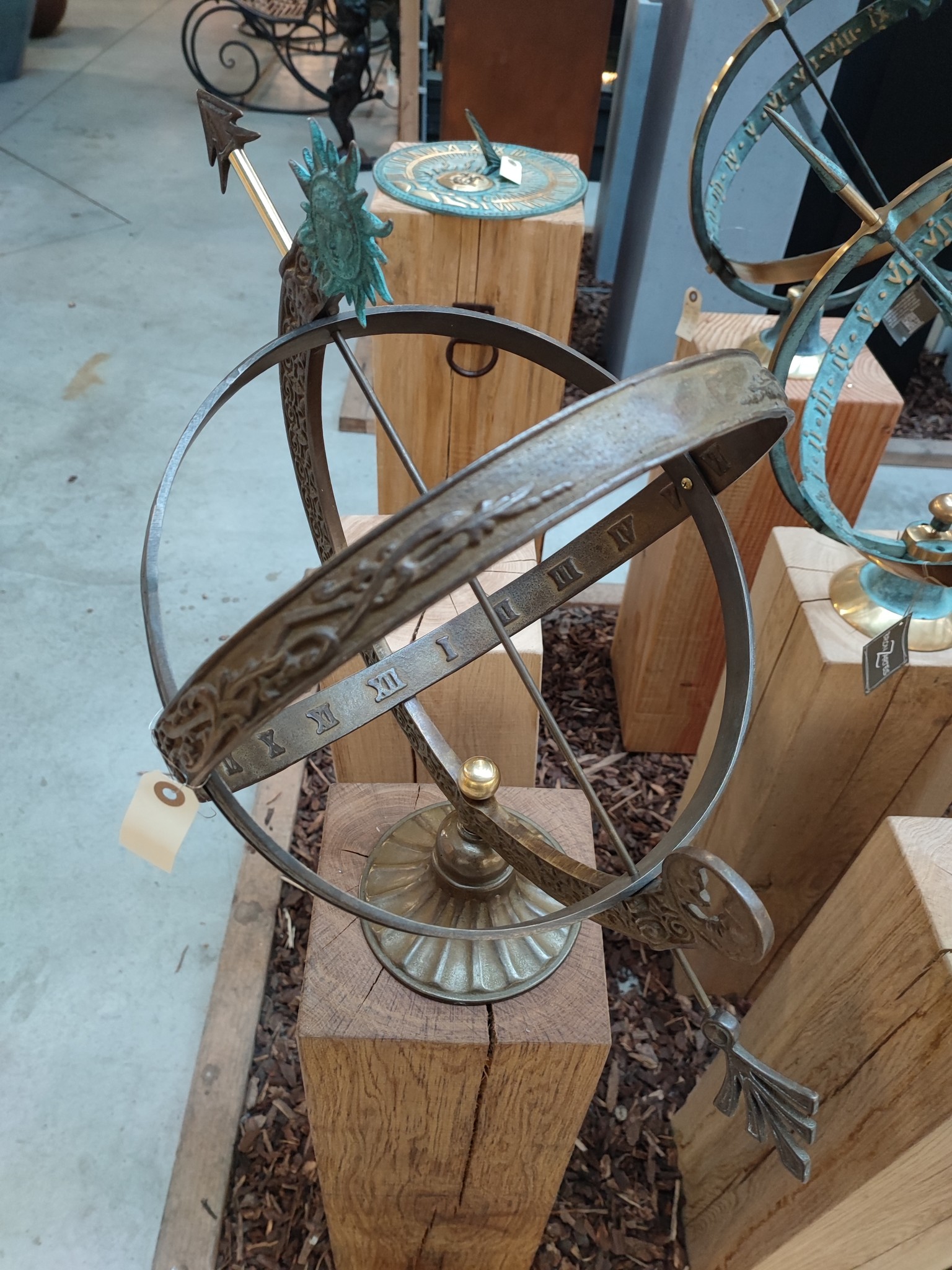 images Eliassen Zonnewijzer brons/messing 48cm Ga0471 - Eliassen.nl