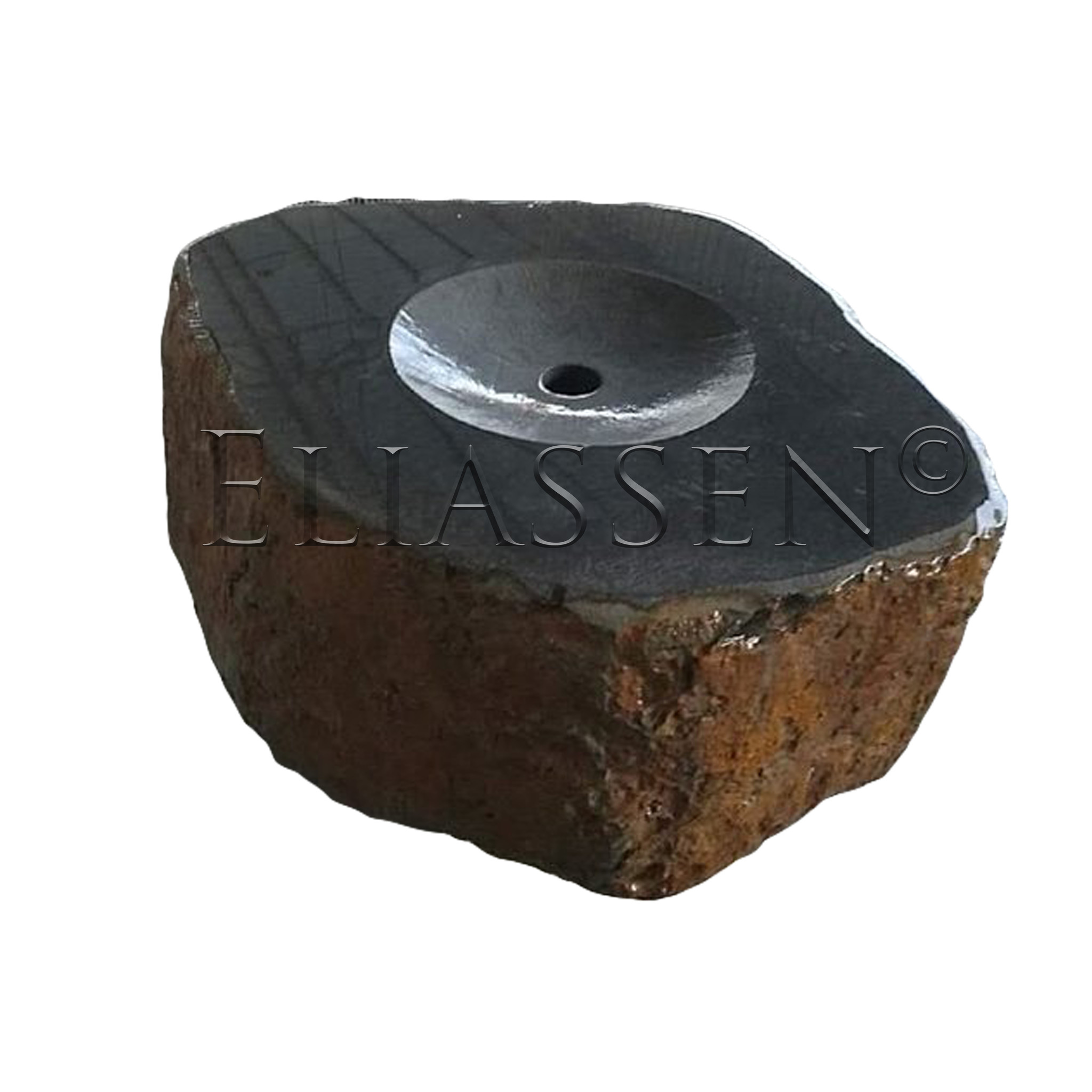 images Exclusieve waterelement bruin basaltsteen | Eliassen.nl