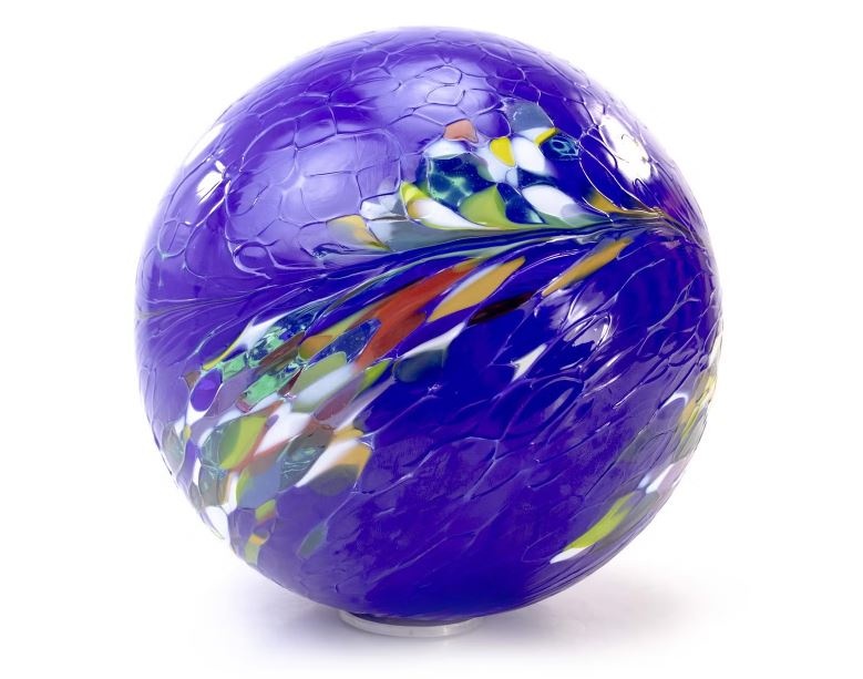 images glasbol blauw op steker - eliassen.nl