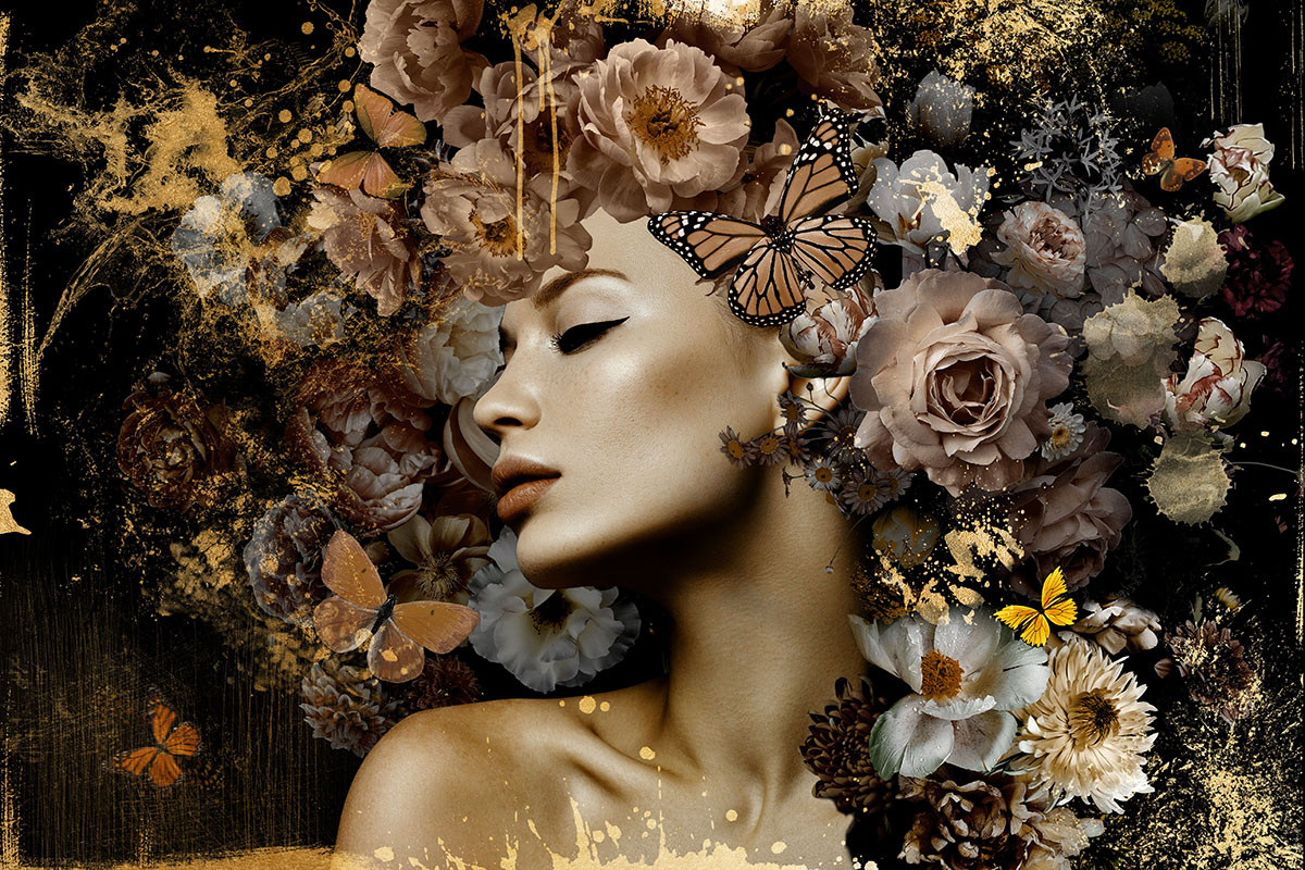 images Glasschilderij prachtige vrouw - Eliassen.nl