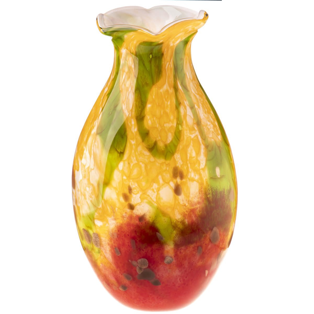 Glasvaas geel, rood, groen - Eliassen.nl