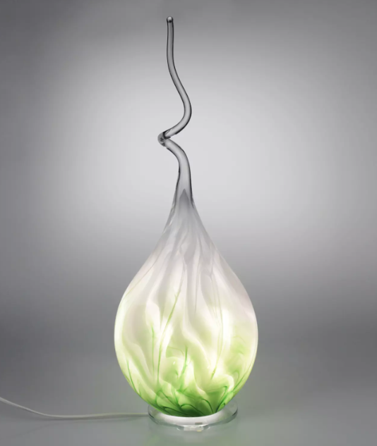 images glazen groene lamp - eliassen.nl