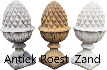 images Loosveldt klassieke beelden en tuinvazen kleuren antiek zand roest eliassen.nl