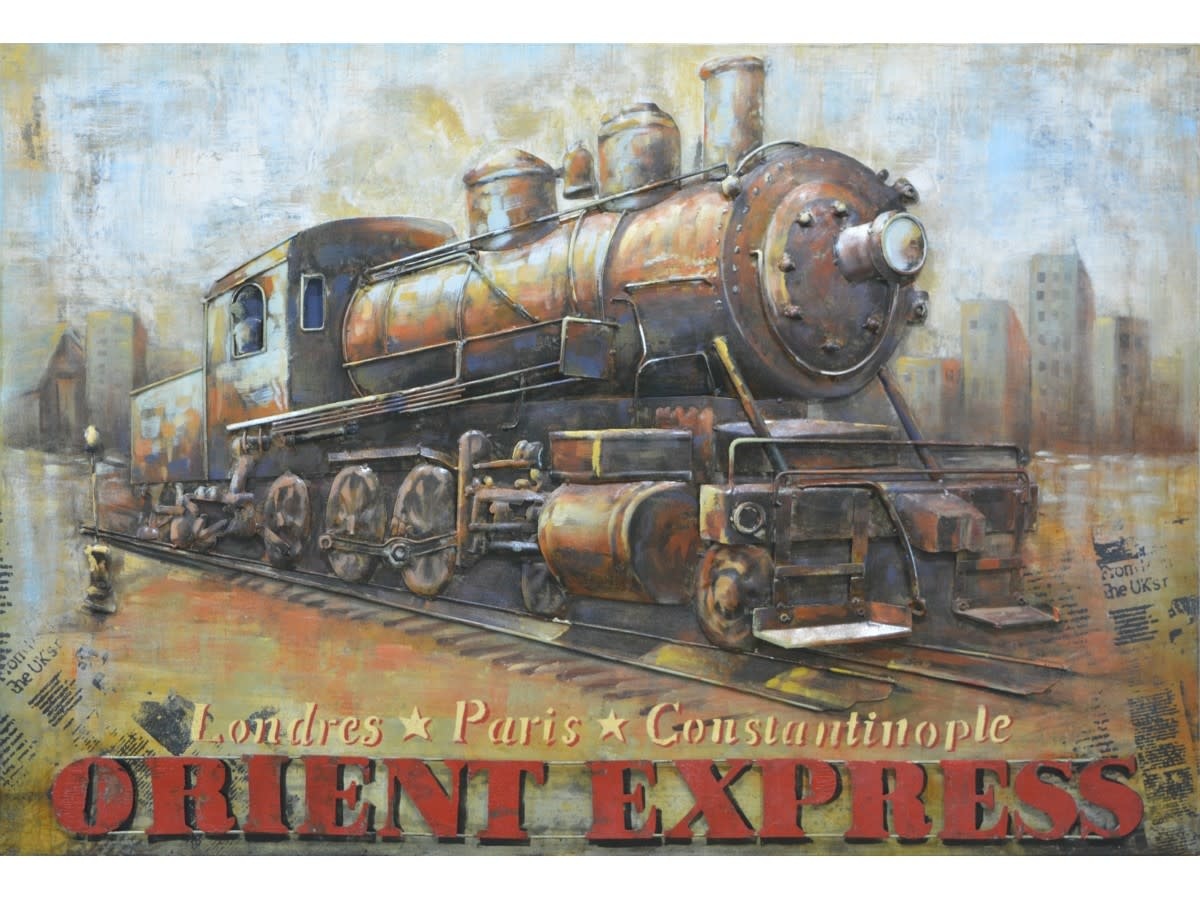 images metalen schilderij orient express - eliassen.nl