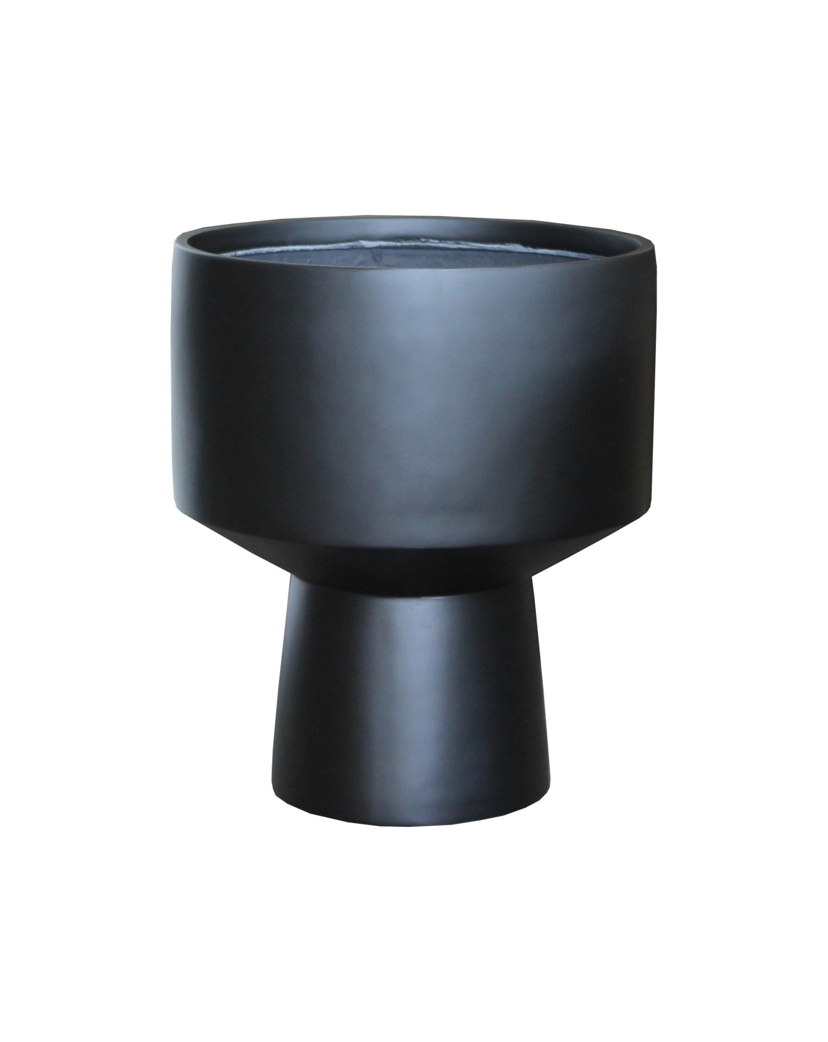 Moderne bloempot Tablo 60cm mat zwart - Eliassen.nl