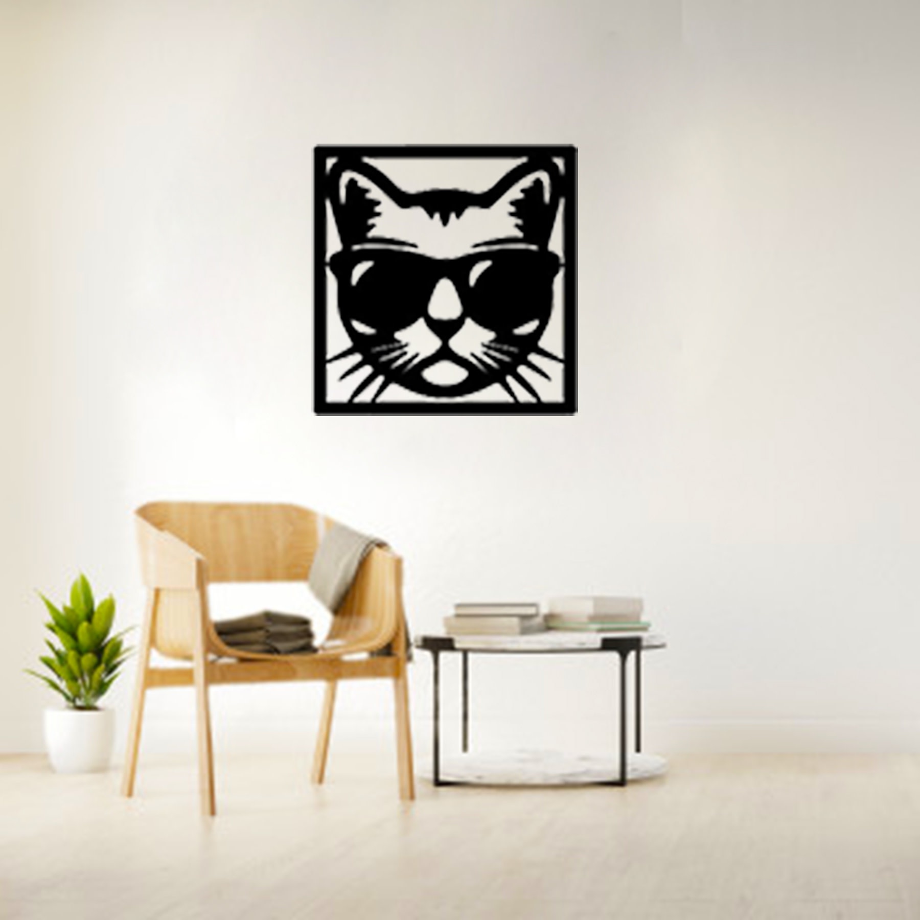 muurdeco vierkant kat eliassen