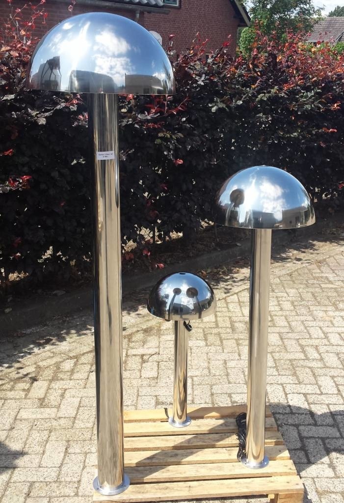 images Waterornament RVS met ledverlichting Outrain in 3 maten - Eliassen.nl