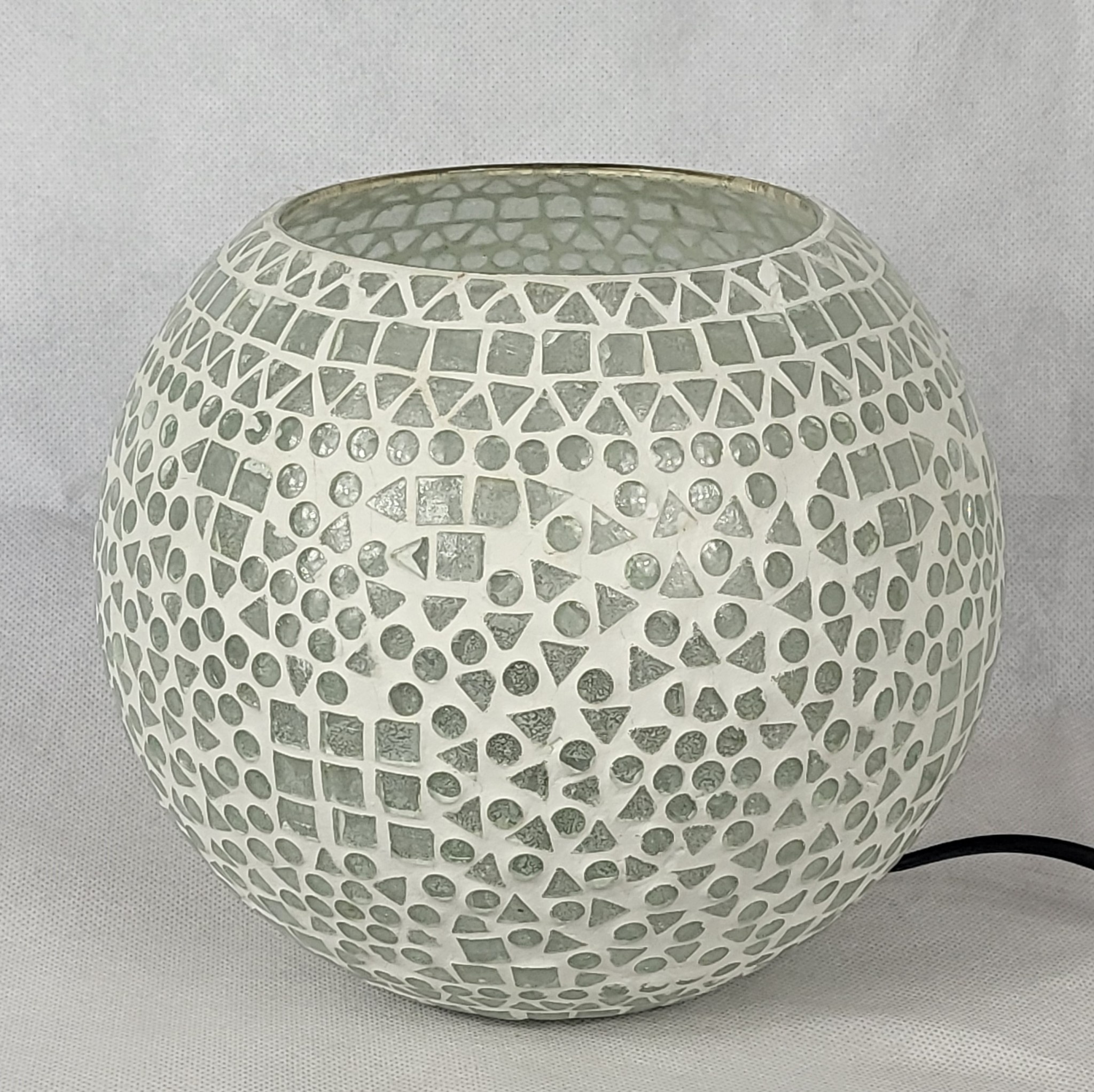 witte mozaieklamp - Eliassen.nl