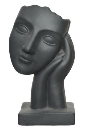 images Bloempot hoofd op handen Eliassen.nl antraciet 851182 2