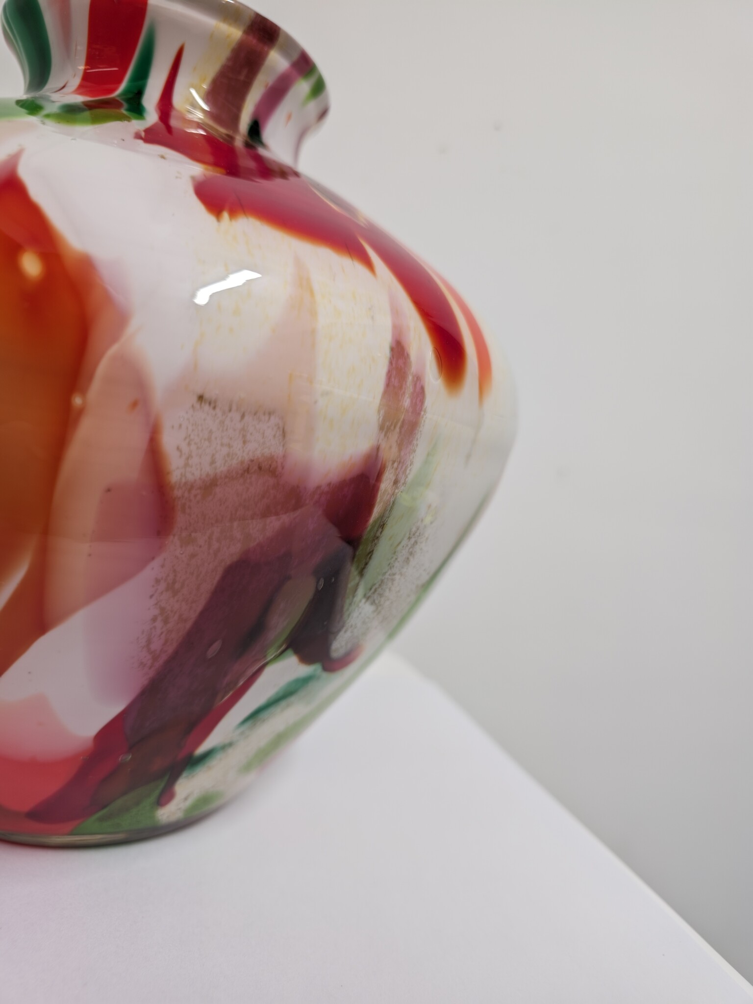 images Fidrio Glasvaas Belly mix colors 23cm eliassen.nl 3