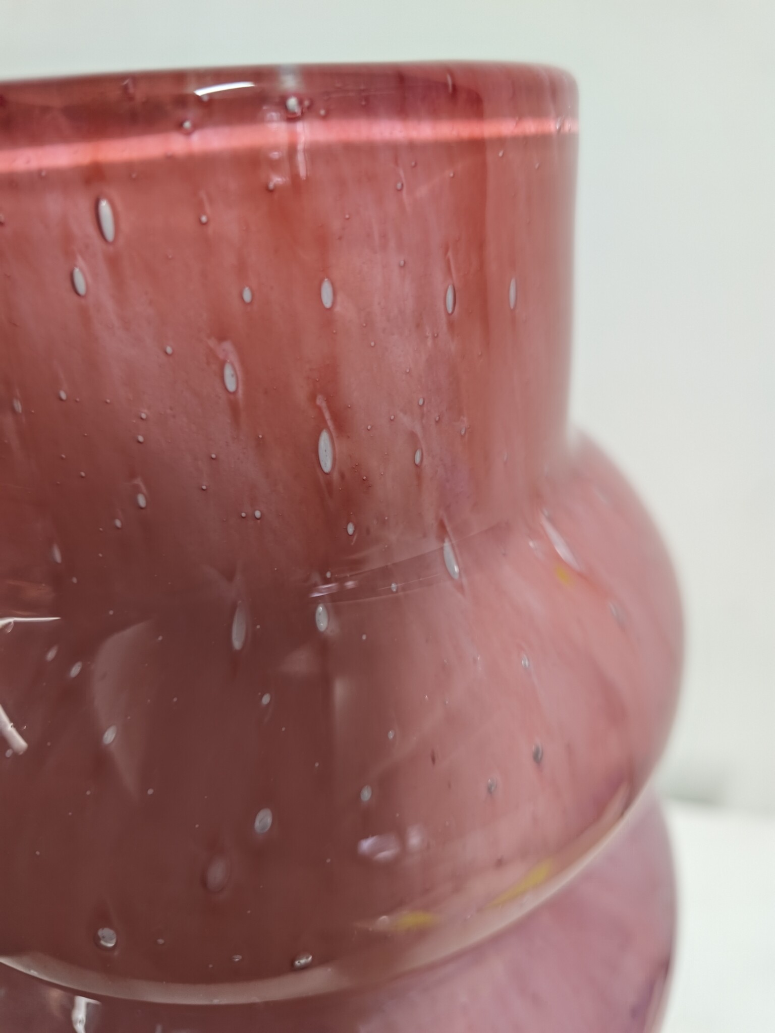 images Glasvaas vita roze bubbels 28cm eliassen.nl 3