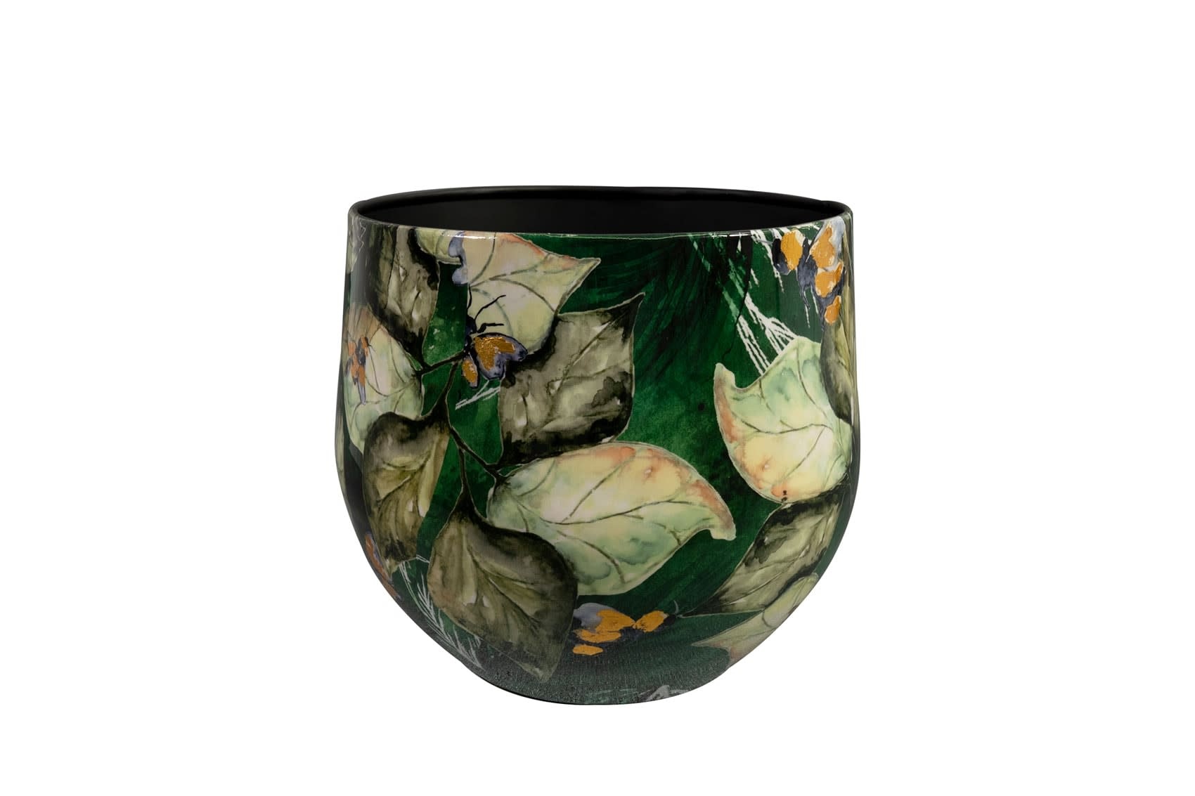 images Pot metaal Bee Groen breed in 3 maten eliassen.nl 170207b