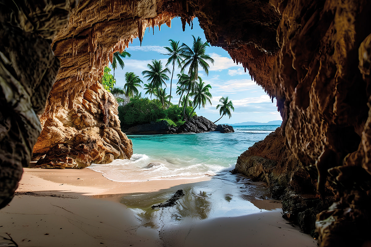 images Schilderij paneel Eliassen.nl 2460933-cave beach