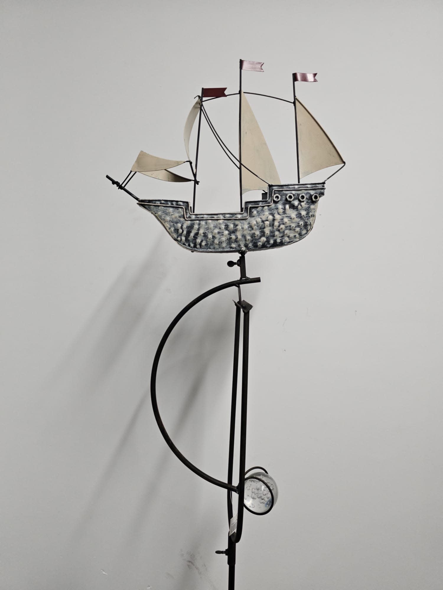 Tuinsteker balans met zeilboot 35x151cm eliassen.nl 5