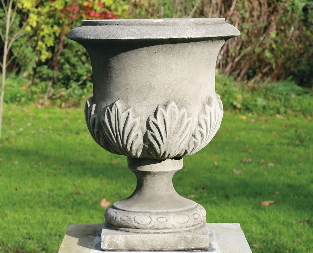 images Tuinvaas Forton pot strak met bladeren 62cm eliassen.nl