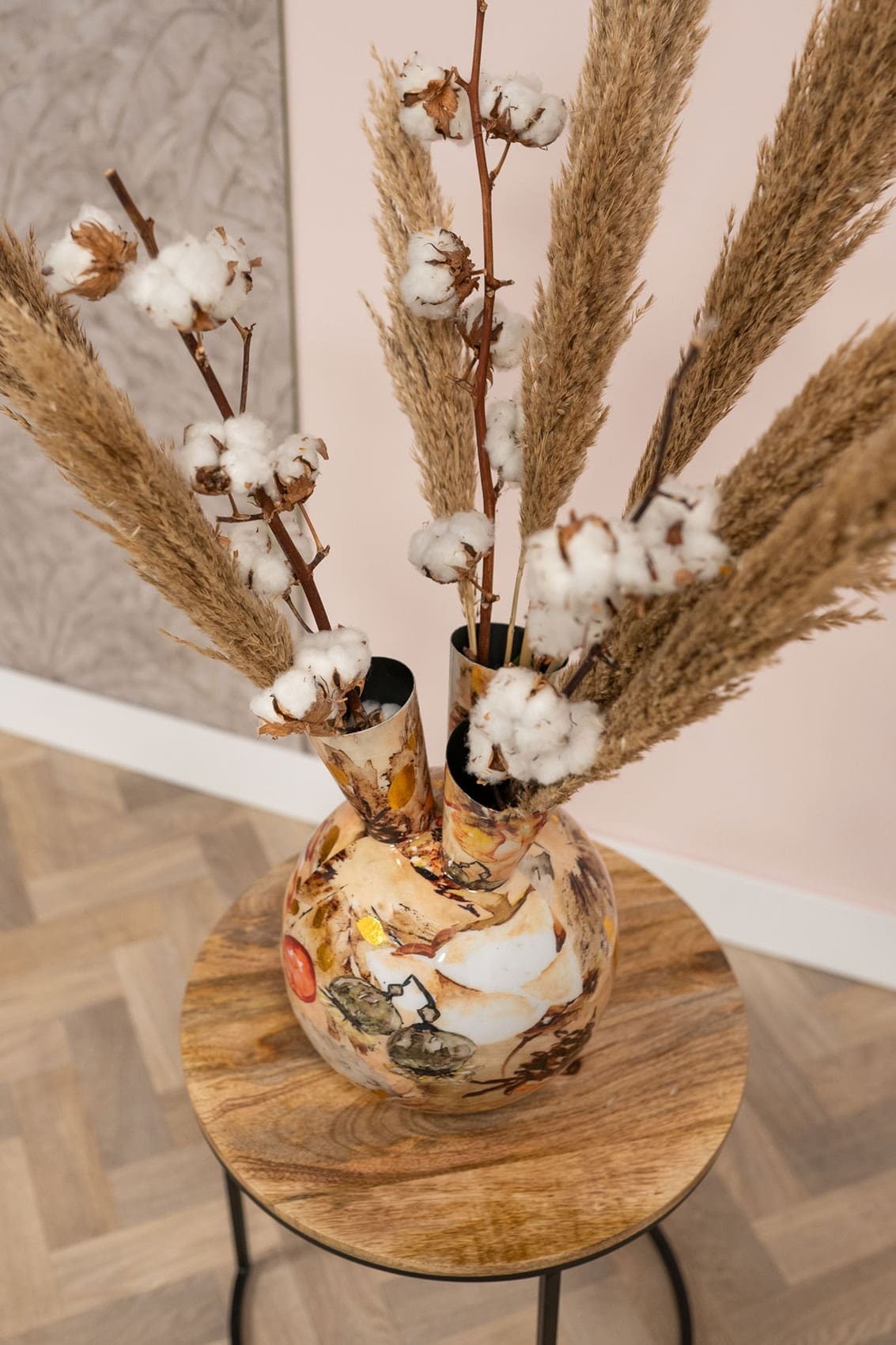 images Tulpenvaas metaal Cotton Cream in 2 maten eliassen.nl 3