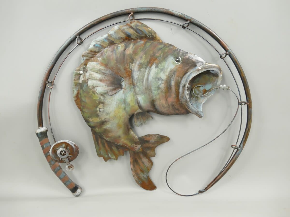 images Wanddecoratie Hengel met vis Eliassen.nl